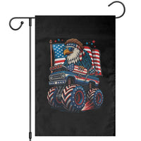 Patriotic Eagle Driving Monster Truck Garden Flag 4th of July USA Flag Freedom - Wonder Print Shop