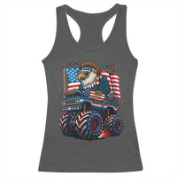 Patriotic Eagle Driving Monster Truck Racerback Tank Top 4th of July USA Flag Freedom - Wonder Print Shop