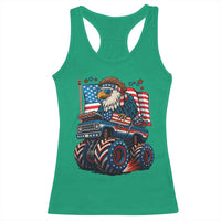 Patriotic Eagle Driving Monster Truck Racerback Tank Top 4th of July USA Flag Freedom - Wonder Print Shop