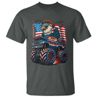 Patriotic Eagle Driving Monster Truck T Shirt 4th of July USA Flag Freedom - Wonder Print Shop