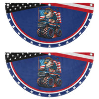 American Eagle Driving Monster Truck Patriotic Fan Flag 4th of July USA Flag Freedom