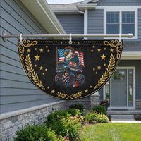 American Eagle Driving Monster Truck Patriotic Fan Flag 4th of July USA Flag Freedom