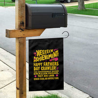New Achievement Happy Fathers Day Crawler Garden Flag Funny Gamer Dad LitRPG Gaming Milestone