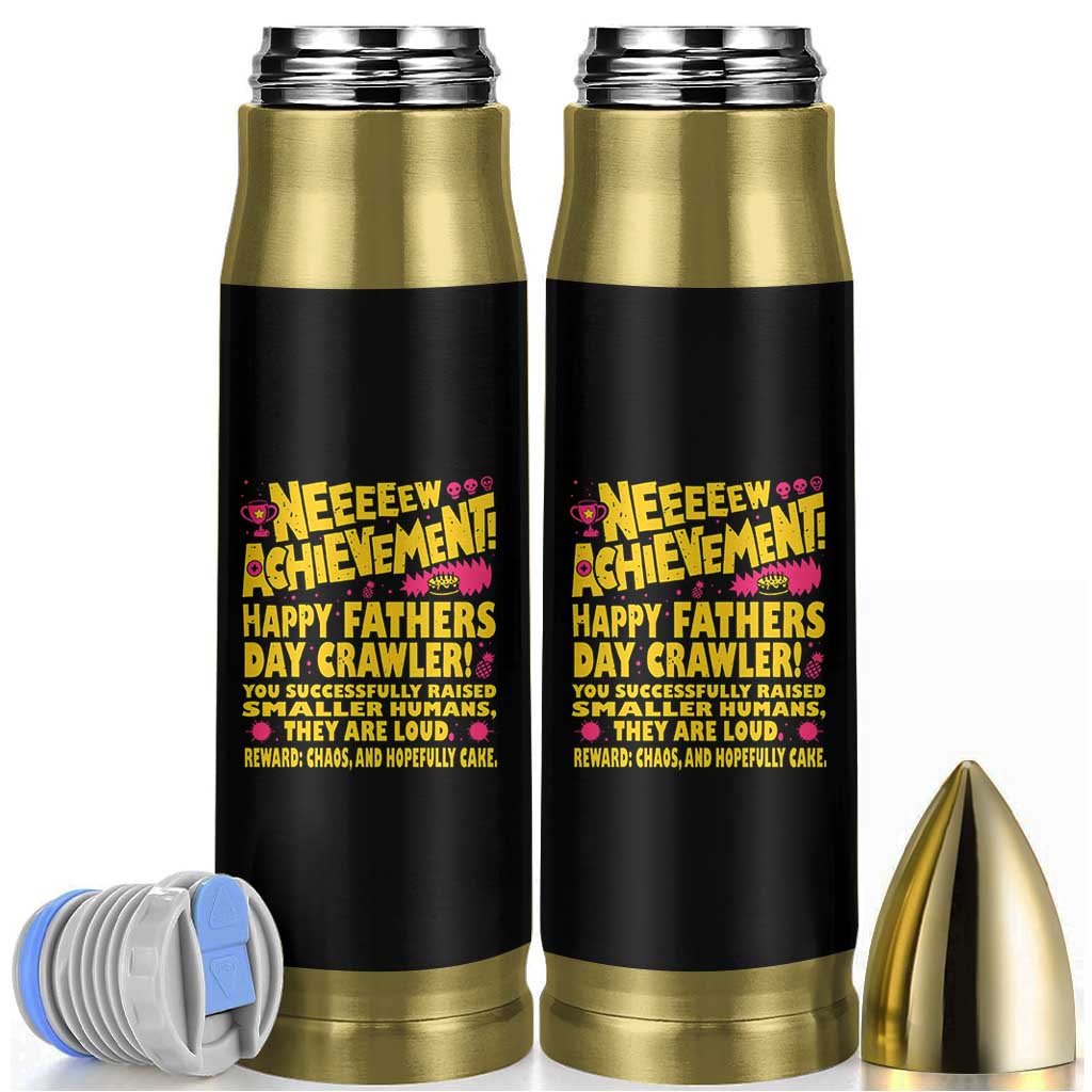 New Achievement Happy Fathers Day Crawler Bullet Tumbler Funny Gamer Dad LitRPG Gaming Milestone