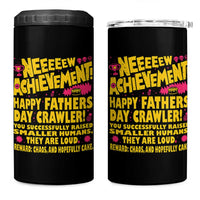 New Achievement Happy Fathers Day Crawler 4 in 1 Can Cooler Tumbler Funny Gamer Dad LitRPG Gaming Milestone
