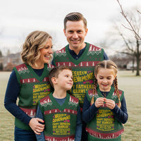 New Achievement Happy Fathers Day Crawler V-Neck Knit Sweater Vest Funny Gamer Dad LitRPG Gaming Milestone