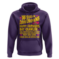 New Achievement Happy Fathers Day Crawler Hoodie Funny Gamer Dad LitRPG Gaming Milestone