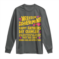 New Achievement Happy Fathers Day Crawler Long Sleeve Shirt Funny Gamer Dad LitRPG Gaming Milestone
