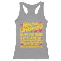 New Achievement Happy Fathers Day Crawler Racerback Tank Top Funny Gamer Dad LitRPG Gaming Milestone