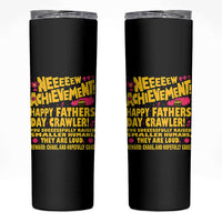 New Achievement Happy Fathers Day Crawler Skinny Tumbler Funny Gamer Dad LitRPG Gaming Milestone