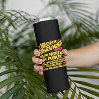 New Achievement Happy Fathers Day Crawler Skinny Tumbler Funny Gamer Dad LitRPG Gaming Milestone