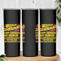 New Achievement Happy Fathers Day Crawler Skinny Tumbler Funny Gamer Dad LitRPG Gaming Milestone