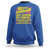 New Achievement Happy Fathers Day Crawler Sweatshirt Funny Gamer Dad LitRPG Gaming Milestone