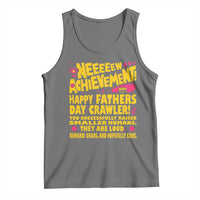New Achievement Happy Fathers Day Crawler Tank Top Funny Gamer Dad LitRPG Gaming Milestone