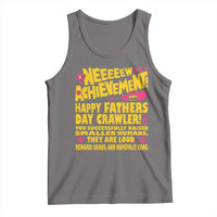 New Achievement Happy Fathers Day Crawler Tank Top Funny Gamer Dad LitRPG Gaming Milestone
