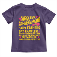 New Achievement Happy Fathers Day Crawler Toddler T Shirt Funny Gamer Dad LitRPG Gaming Milestone