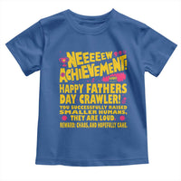 New Achievement Happy Fathers Day Crawler Toddler T Shirt Funny Gamer Dad LitRPG Gaming Milestone