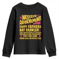 New Achievement Happy Fathers Day Crawler Youth Sweatshirt Funny Gamer Dad LitRPG Gaming Milestone