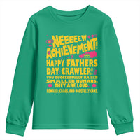 New Achievement Happy Fathers Day Crawler Youth Sweatshirt Funny Gamer Dad LitRPG Gaming Milestone