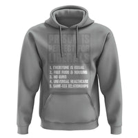 Prison Is Perfect For Liberals Hoodie Satirical List Retro Grunge Conservative Humor