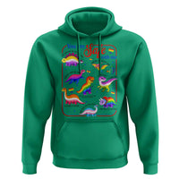 Cute Rainbow Dinosaur LGBTQ Ally Hoodie You Are Safe With Me Pride Month