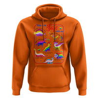 Cute Rainbow Dinosaur LGBTQ Ally Hoodie You Are Safe With Me Pride Month