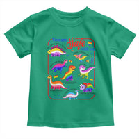 Cute Rainbow Dinosaur LGBTQ Ally Toddler T Shirt You Are Safe With Me Pride Month