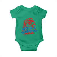 WTF Is A Kilometer Funny American Bald Eagle Baby Onesie Patriotic 4th of July Humor