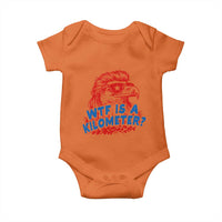 WTF Is A Kilometer Funny American Bald Eagle Baby Onesie Patriotic 4th of July Humor