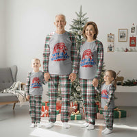 WTF Is A Kilometer Funny American Bald Eagle Plaid Pajama Set Patriotic 4th of July Humor