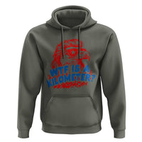 WTF Is A Kilometer Funny American Bald Eagle Hoodie Patriotic 4th of July Humor