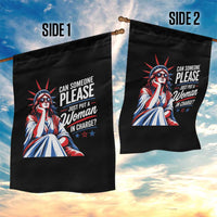 Patriotic Lady Liberty Feminist Graphic Garden Flag Can Someone Please Just Put A Woman In Charge Funny Feminism