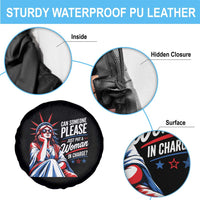 Patriotic Lady Liberty Feminist Graphic Spare Tire Cover Can Someone Please Just Put A Woman In Charge Funny Feminism