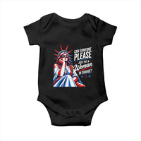 Patriotic Lady Liberty Feminist Graphic Baby Onesie Can Someone Please Just Put A Woman In Charge Funny Feminism
