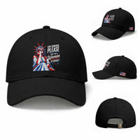 Patriotic Lady Liberty Feminist Graphic Baseball Cap Can Someone Please Just Put A Woman In Charge Funny Feminism
