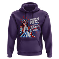 Patriotic Lady Liberty Feminist Graphic Hoodie Can Someone Please Just Put A Woman In Charge Funny Feminism