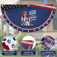 Lady Liberty Feminist Graphic Patriotic Fan Flag Can Someone Please Just Put A Woman In Charge Funny Feminism