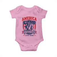 250 Years of Freedom Paul Revere Midnight Ride Baby Onesie Patriotic Historical Revolution American Flag Shield