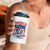 250 Years of Freedom Paul Revere Midnight Ride 4 in 1 Can Cooler Tumbler Patriotic Historical Revolution American Flag Shield