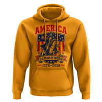 250 Years of Freedom Paul Revere Midnight Ride Hoodie Patriotic Historical Revolution American Flag Shield