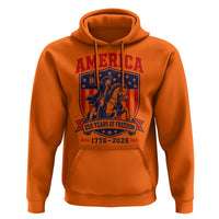 250 Years of Freedom Paul Revere Midnight Ride Hoodie Patriotic Historical Revolution American Flag Shield
