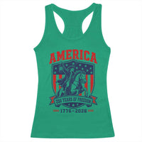 250 Years of Freedom Paul Revere Midnight Ride Racerback Tank Top Patriotic Historical Revolution American Flag Shield