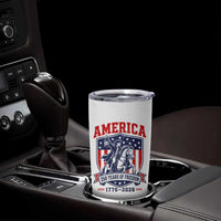 250 Years of Freedom Paul Revere Midnight Ride Tumbler Cup Patriotic Historical Revolution American Flag Shield