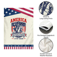 250 Years of Freedom Paul Revere Midnight Ride Patriotic Garden Flag Historical Revolution American Flag Shield