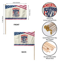 250 Years of Freedom Paul Revere Midnight Ride Patriotic Handheld Flag Historical Revolution American Flag Shield