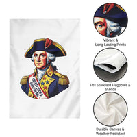 George Washington Patriotic History Graphic Garden Flag Liberty Looks Good On Me 4th of July Founding Father Humor