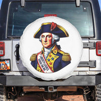 George Washington Patriotic History Graphic Spare Tire Cover Liberty Looks Good On Me 4th of July Founding Father Humor