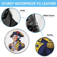 George Washington Patriotic History Graphic Spare Tire Cover Liberty Looks Good On Me 4th of July Founding Father Humor