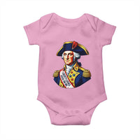 George Washington Patriotic History Graphic Baby Onesie Liberty Looks Good On Me 4th of July Founding Father Humor