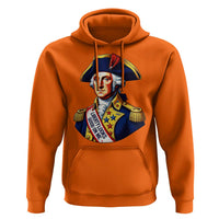 George Washington Patriotic History Graphic Hoodie Liberty Looks Good On Me 4th of July Founding Father Humor